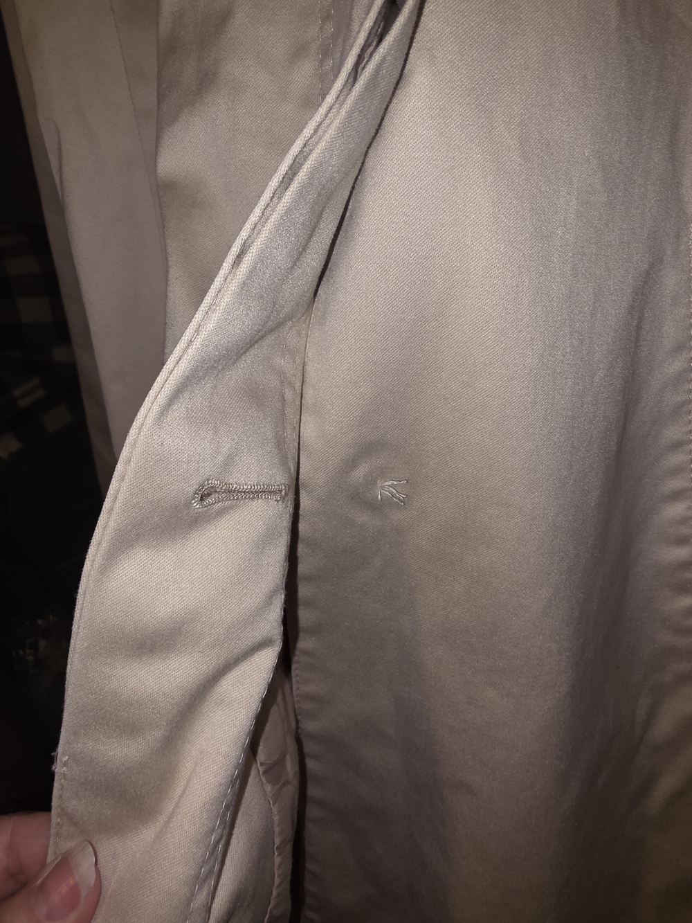 Coach Beige Single-Breasted Trench Coat - Picture 4 of 6